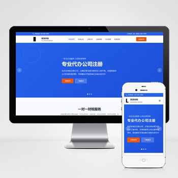 财务财税企业记账网站模板整站开发案例