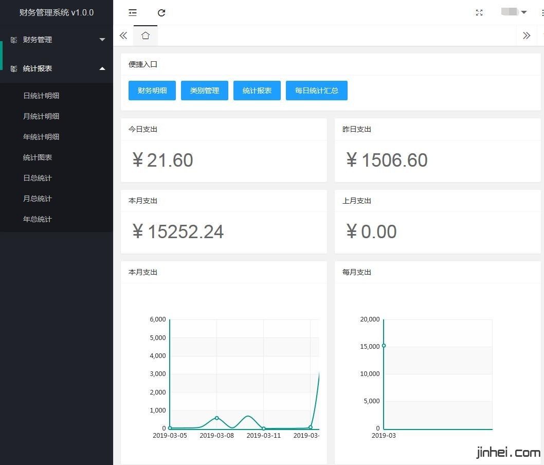 家庭财务管理系统 最新版本php源码下载